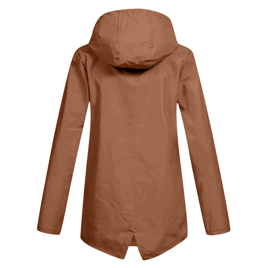 Jas Dames Waterdicht Getailleerd met Capuchon - Polyester