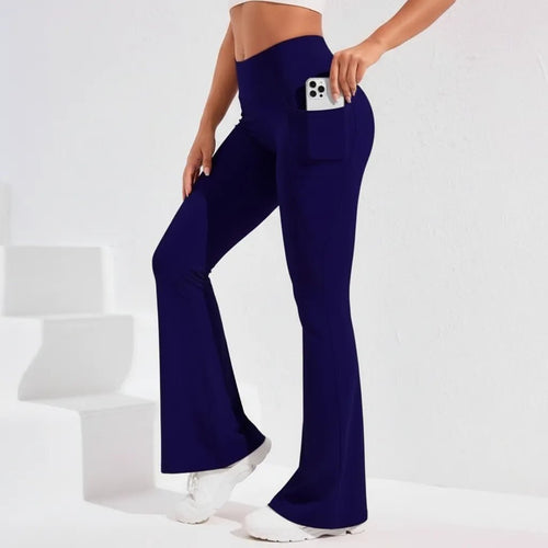 Flared Yoga Legging Dames | High Waist Telefoonzak - Miss Madera MIS-R3TI5S