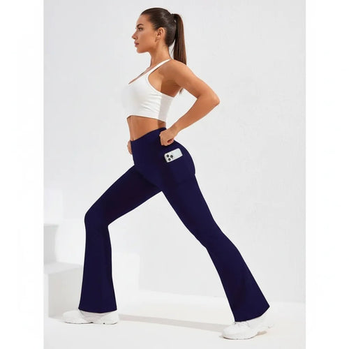 Flared Yoga Legging Dames | High Waist Telefoonzak - Miss Madera MIS-THGBTE