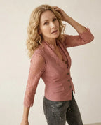 Getailleerde Kant Blazer | Romantisch Silhouet met Knoopsluiting - Miss Madera MIS-55AC7F