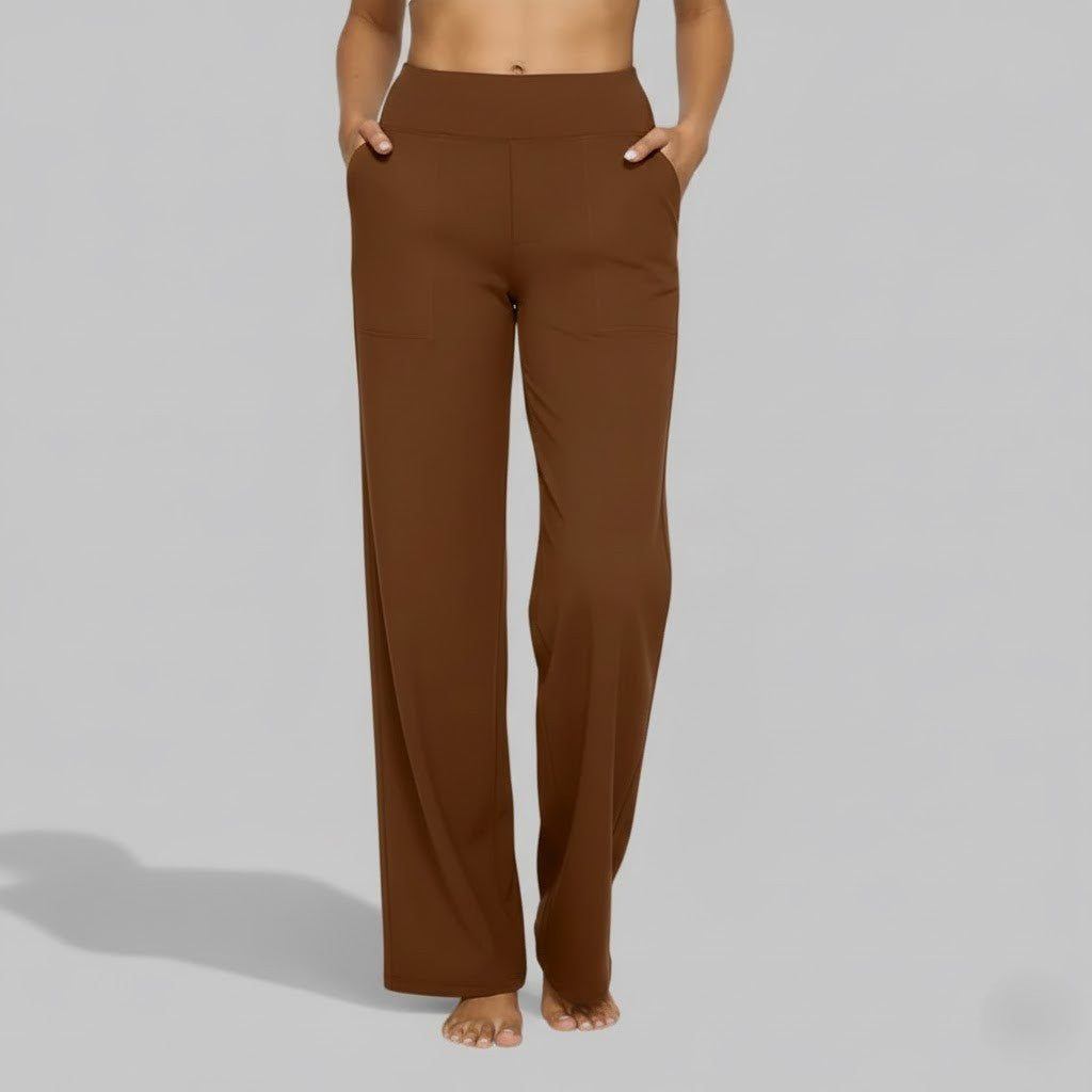 Miss | Broek Dames Hoge Taille Wijde Pijp Volledige Lengte
