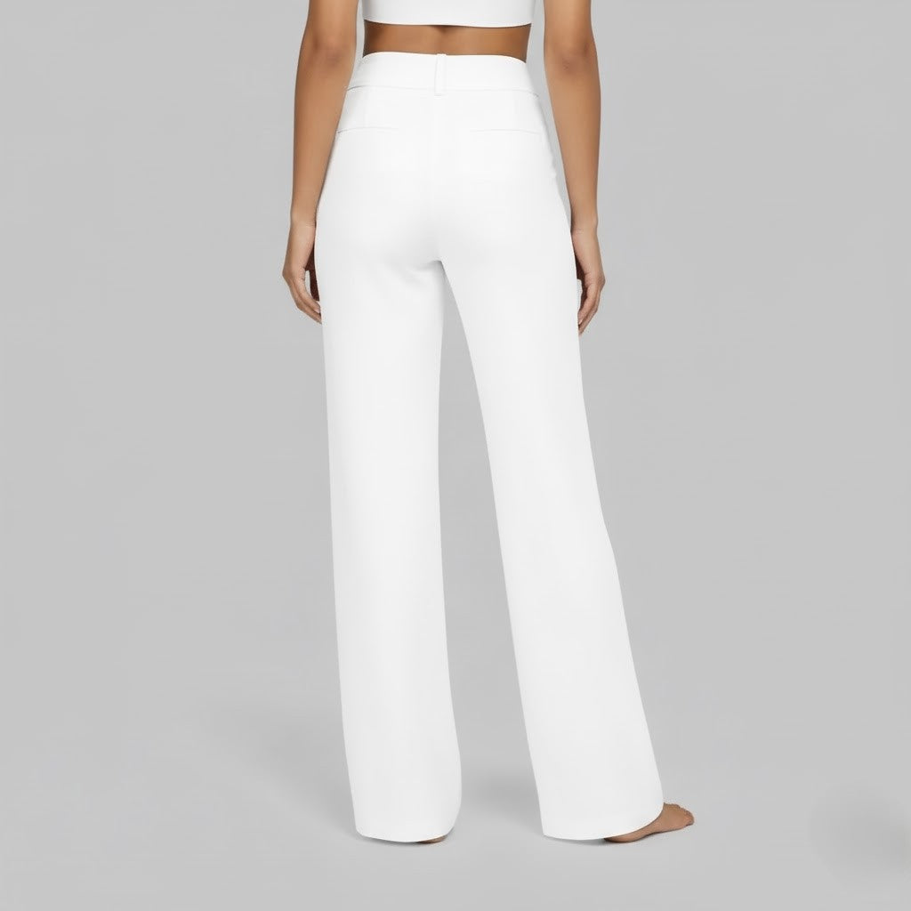 Miss | Broek Dames Hoge Taille Wijde Pijp Volledige Lengte
