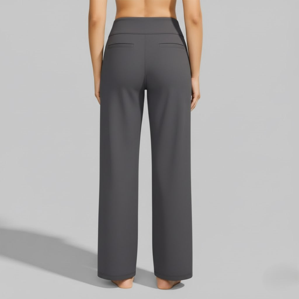 Miss | Broek Dames Hoge Taille Wijde Pijp Volledige Lengte