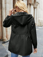 Miss | Jas Dames Windbreaker Capuchon Taillekoordje - Polyester