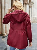 Miss | Jas Dames Windbreaker Capuchon Taillekoordje - Polyester