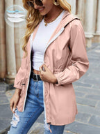 Miss | Jas Dames Windbreaker Capuchon Taillekoordje - Polyester