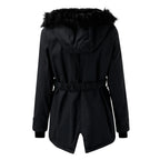 Miss | Jurk Dames Parka-stijl Capuchon Knopen Zakken