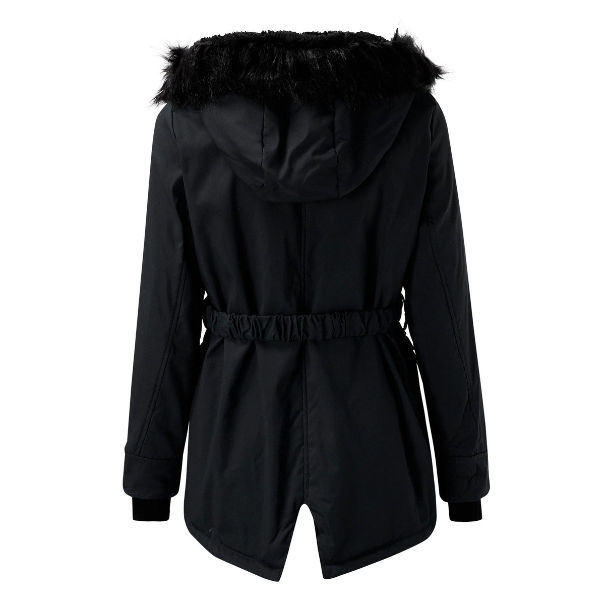 Miss | Jurk Dames Parka-stijl Capuchon Knopen Zakken