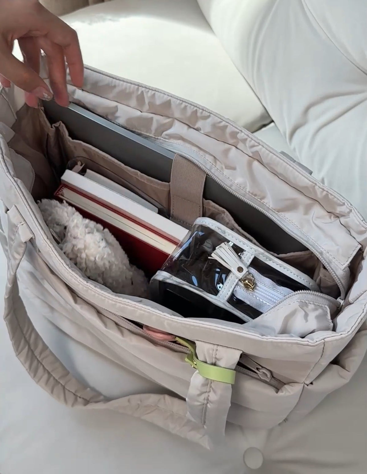 Handtas Dames Ruime Tote Waterafstotend Pufferdesign