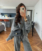 Tweedelige Set Dames Sweater en Broek Relaxed – Co-ord Set