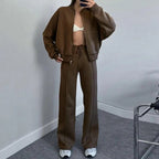 Tweedelige Set Dames Sweater en Broek Relaxed – Co-ord Set