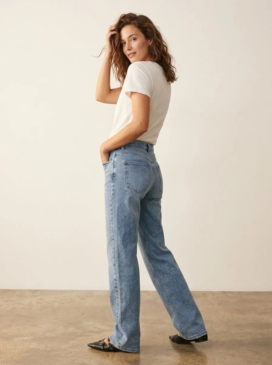 Jeans Lange Denim Blauw - Miss Madera MIS-B3C764