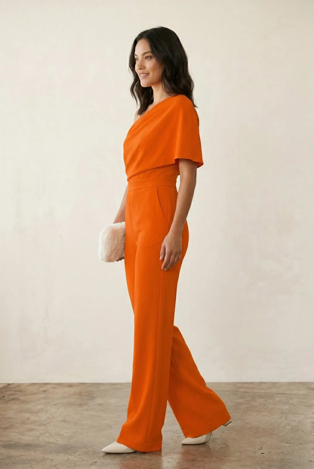 Jumpsuit Asymmetrisch Oranje - Miss Madera MIS-66A084