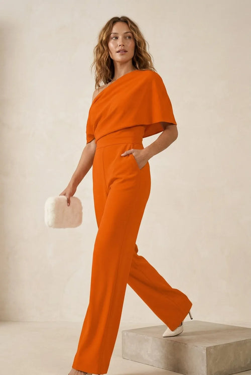 Jumpsuit Asymmetrisch Oranje - Miss Madera MIS-66A084
