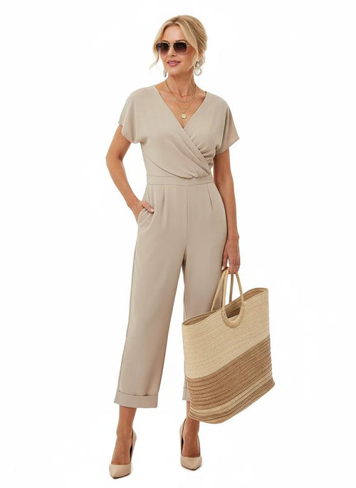 Jumpsuit Dames | Wikkelbodem Taillefocus - Miss Madera MIS-829U6K