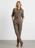 Jumpsuit Dames ruitpatroon - Miss Madera MIS-A68O3F