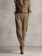 Jumpsuit Dames ruitpatroon - Miss Madera MIS-U0U458