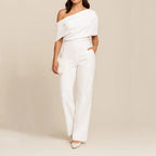 Jumpsuit één‑schouder drapage - Miss Madera MIS-55E67C