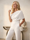Jumpsuit één‑schouder drapage - Miss Madera MIS-55E67C