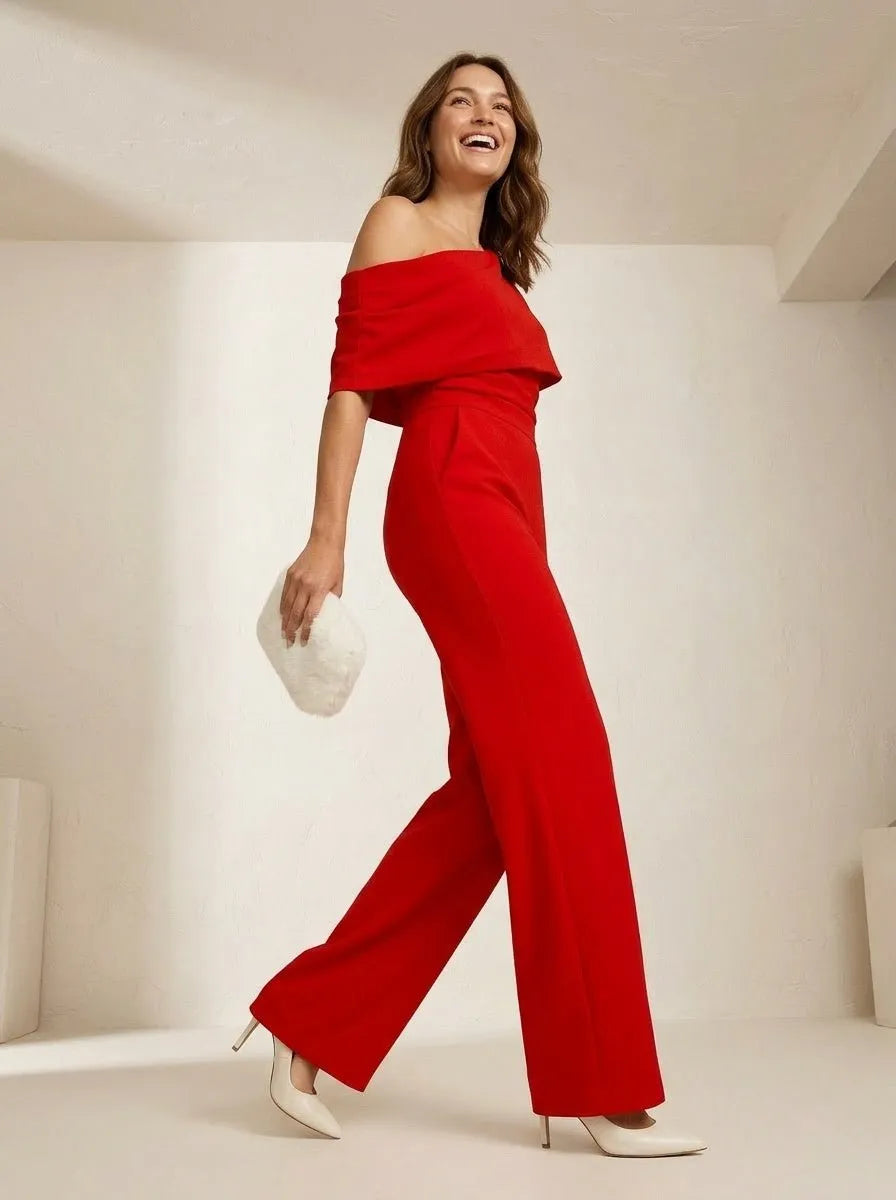 Jumpsuit met asymmetrische halslijn - Miss Madera MIS-517D93