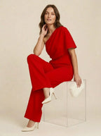 Jumpsuit met asymmetrische halslijn - Miss Madera MIS-517D93