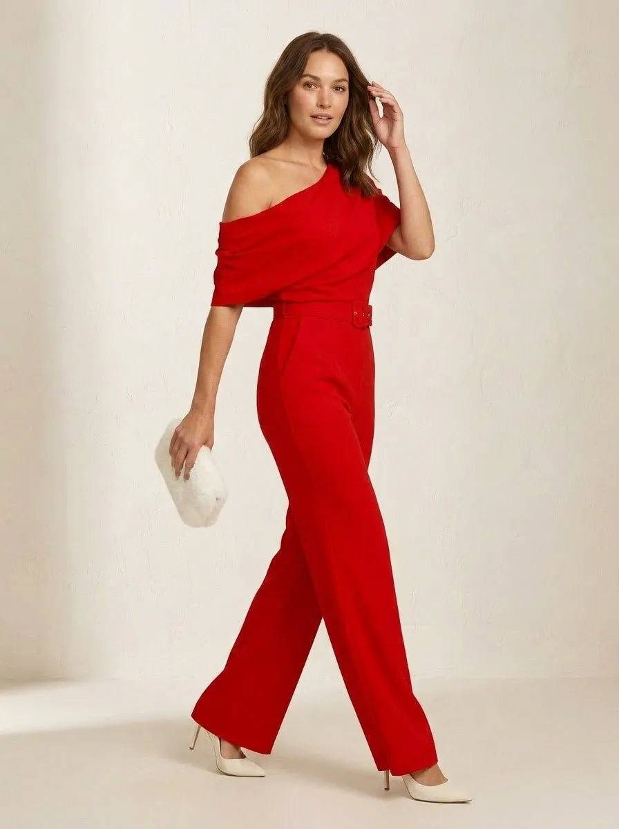 Jumpsuit met asymmetrische halslijn - Miss Madera MIS-517D93