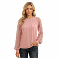 Kant Blouse Dames | Kanten Inzetstukken Regular Fit - Miss Madera MIS-96A5IN