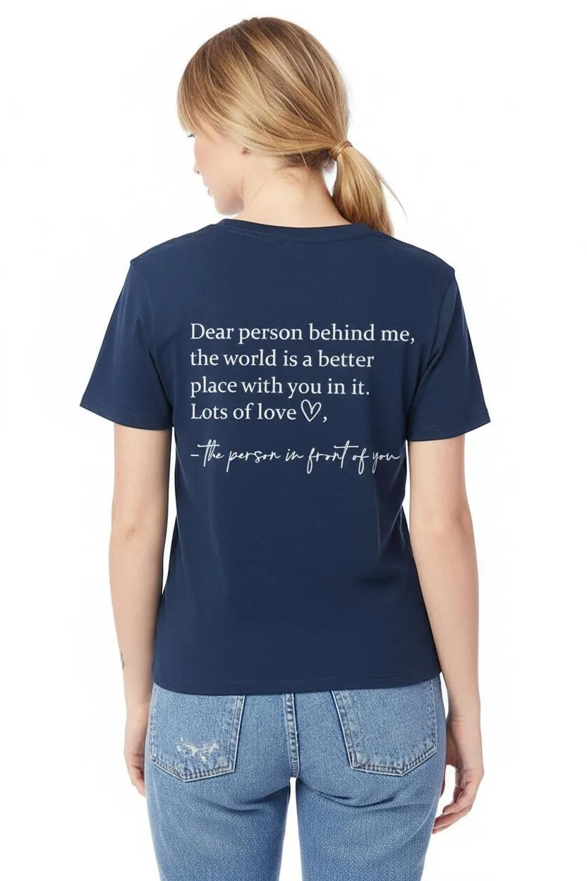 Katoenmix T-shirt Dames | Ronde Hals Regular Fit - Miss Madera MIS-E35WT1