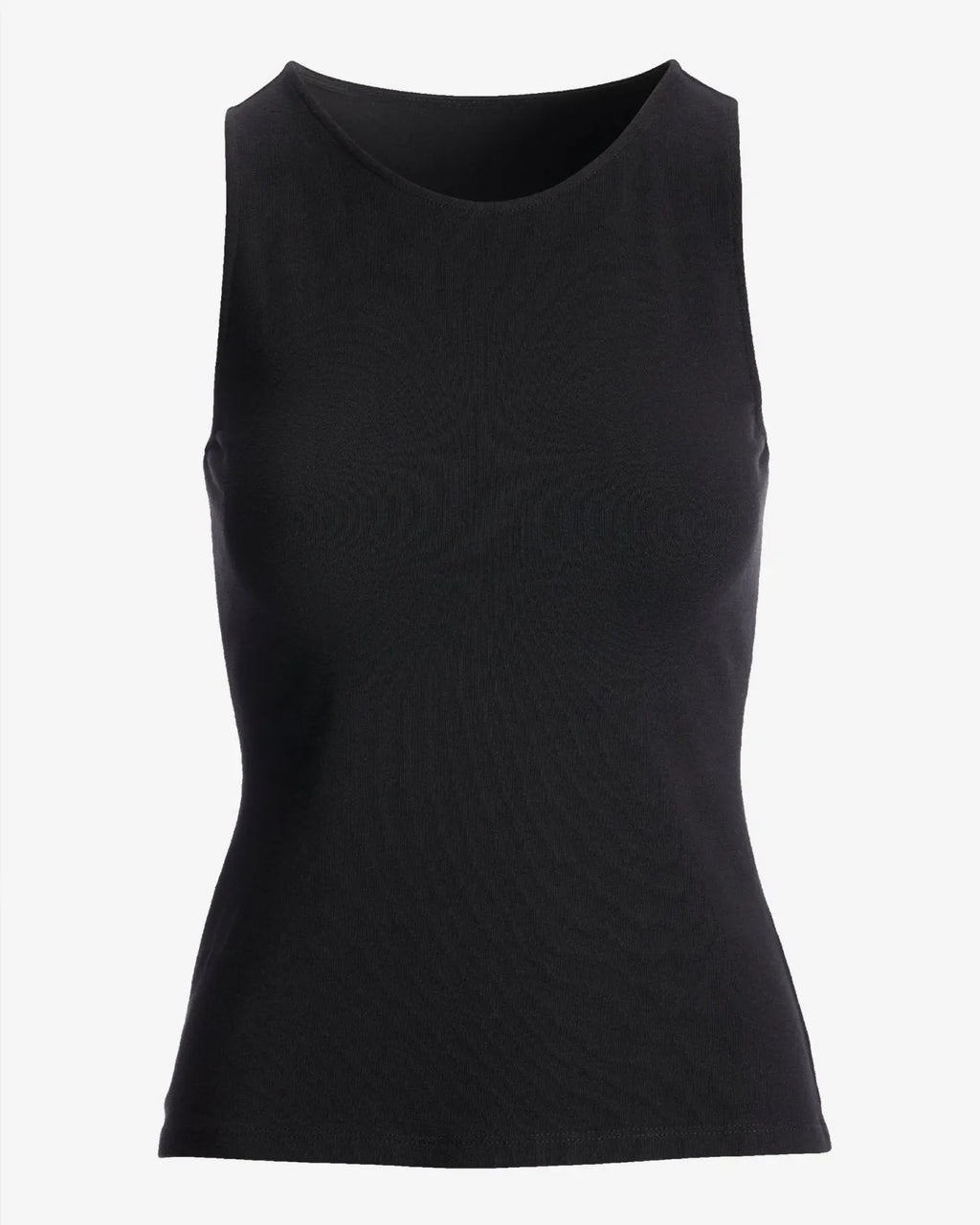 Katoenmix Tanktop Dames – Zwart | Relaxed Fit Gebreid - Miss Madera MIS-E6HCJJ