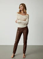 Knit Trui Dames schouderloze draperende halslijn - Miss Madera MIS-8RLTS6