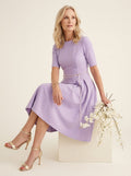 Lavendel Fit - and - Flare Jurk - Miss Madera