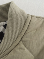 Leonne | Luxe Tussenjas met Trendy Stiksels - Luipaard Print5