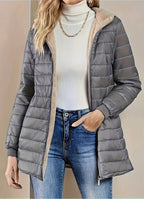 Miss | Jas Dames Gewatteerd Longline Capuchon