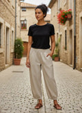 Linnen Broek Dames | Linnen Relaxed Wijdvallend - Miss Madera
