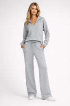 Miss | Tweedelige Set Dames Polokraag Trui + Broek – Co-ord Set