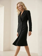 Midi Blazerjurk met asymmetrische knoopdetail - Miss Madera MIS-06CD99
