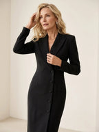 Midi Blazerjurk met asymmetrische knoopdetail - Miss Madera MIS-06CD99