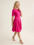 Midi Jurk Hot Pink - Miss Madera MIS-24EC2A