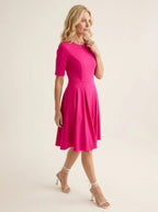 Midi Jurk Hot Pink - Miss Madera MIS-24EC2A