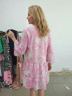 Mini Jurk levendige paisley print - Miss Madera MIS-CF615B