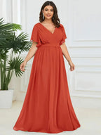 Miss | Avondjurk Dames Maxi A-lijn Elegant - Chiffon - Mintgroen