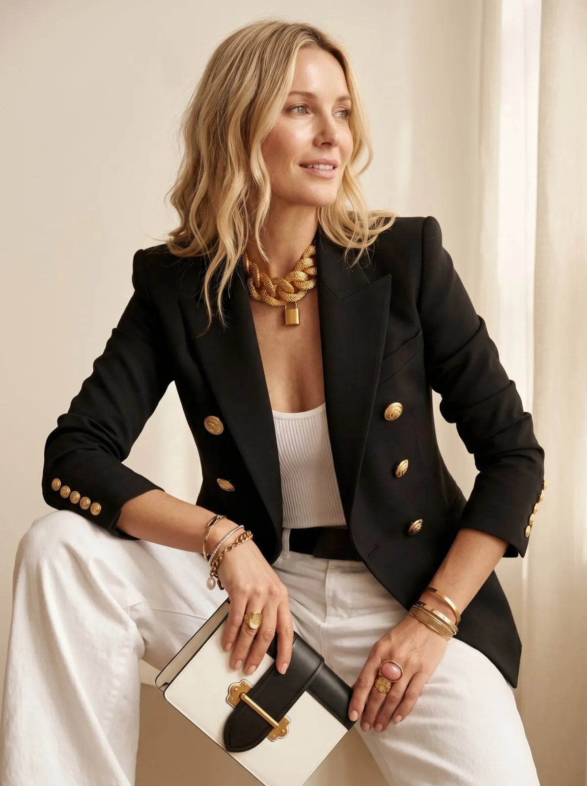 Miss | Blazer Dames Dubbelgeknoopt Modern - Polyester - Miss Madera MIS-D1CF86