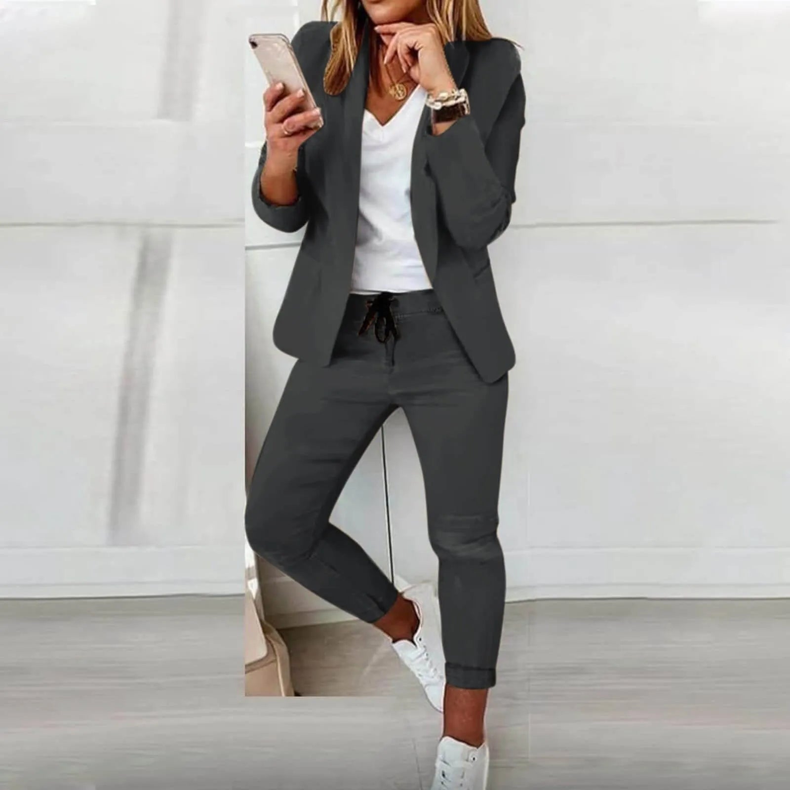 Miss | Blazer Set Dames Casual Chic - Polyester - Miss Madera MIS-E65F50