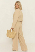 Miss | Blazer en Broek Set Dames Cropped - Polyester/Viscose - Miss Madera MIS-0BC34B
