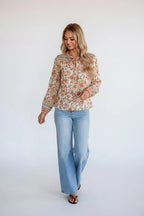 Miss | Blouse Dames Casual Bloemenprint Relaxed - Lichtgewicht - Miss Madera MIS-W7S1ML