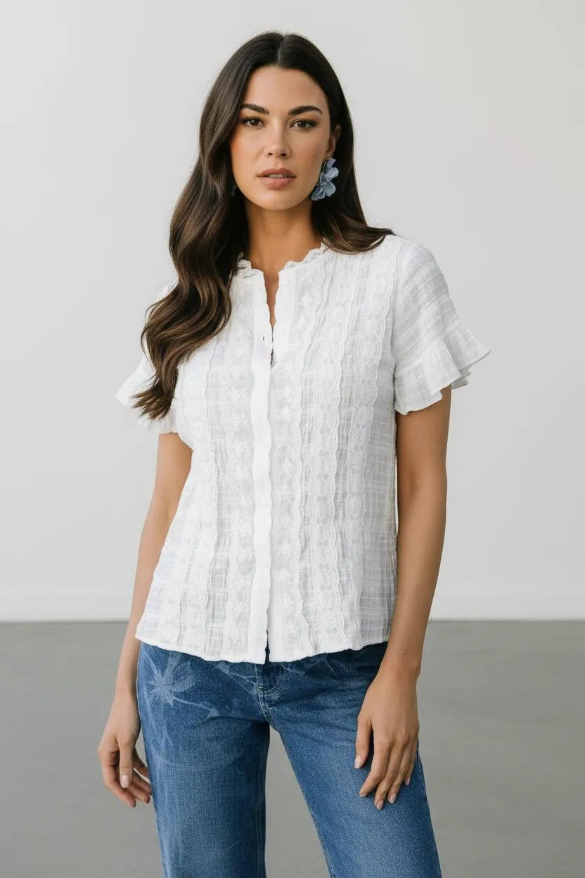 Miss | Blouse Dames Casual Elegant - Katoenmix - Miss Madera MIS-L8UKTO