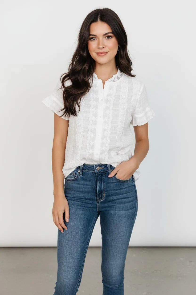 Miss | Blouse Dames Casual Elegant - Katoenmix - Miss Madera MIS-L8UKTO
