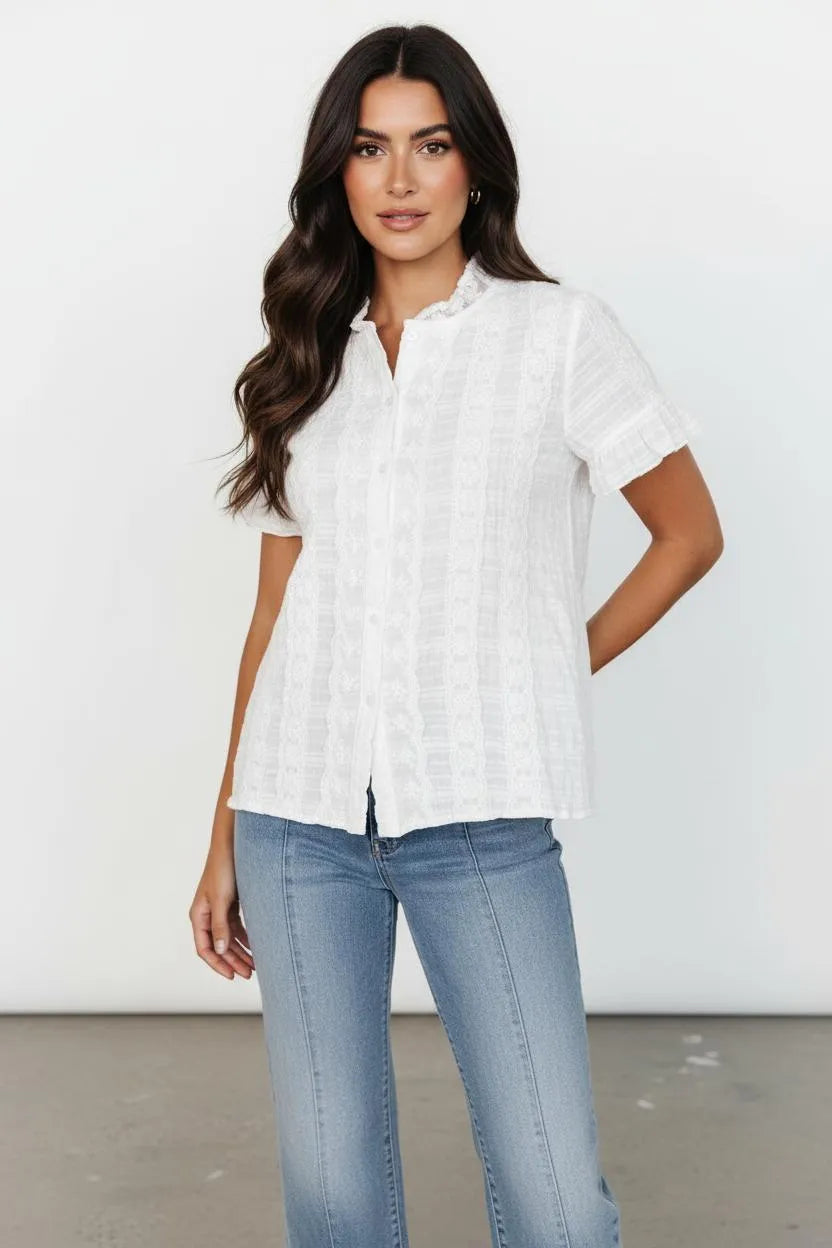Miss | Blouse Dames Casual Elegant - Katoenmix - Miss Madera MIS-L8UKTO