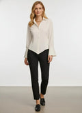 Miss | Blouse Dames Casual Elegant Scherpe Kraag - Satijn - Miss Madera MIS-2Q717D