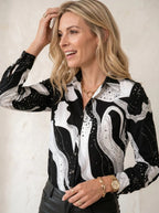 Miss | Blouse Dames Zomer Elegant - Polyester - Miss Madera MIS-9F620B